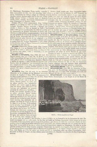 LAMINA ESPASA 34263: Gruta de Fingal en Staffa, Escocia