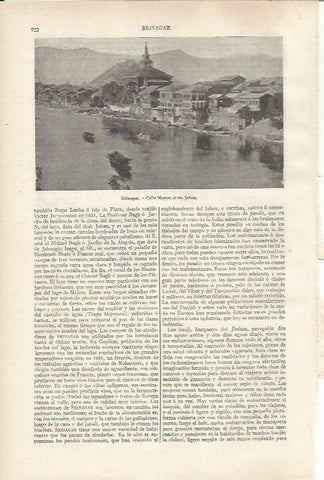 LAMINA ESPASA 34260: Calle Mayor de Srinagar, India