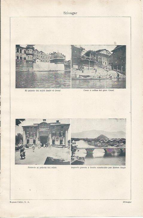 LAMINA ESPASA 34259: Palacio del lrajah en Srinagar, India