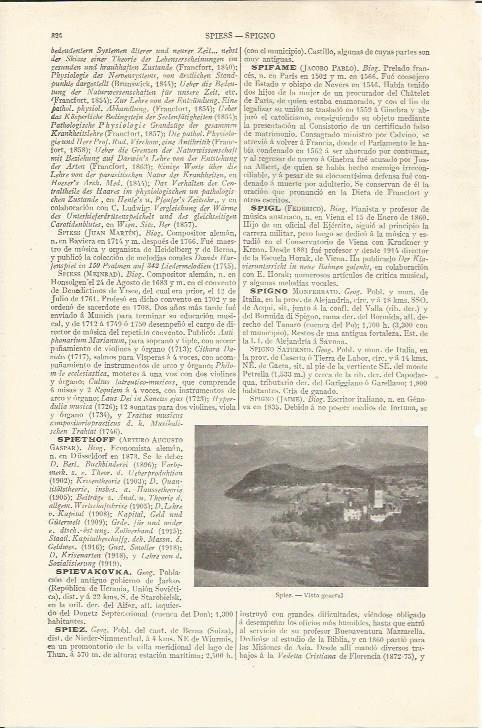LAMINA ESPASA 34251: Vista general de Spiez, Suiza