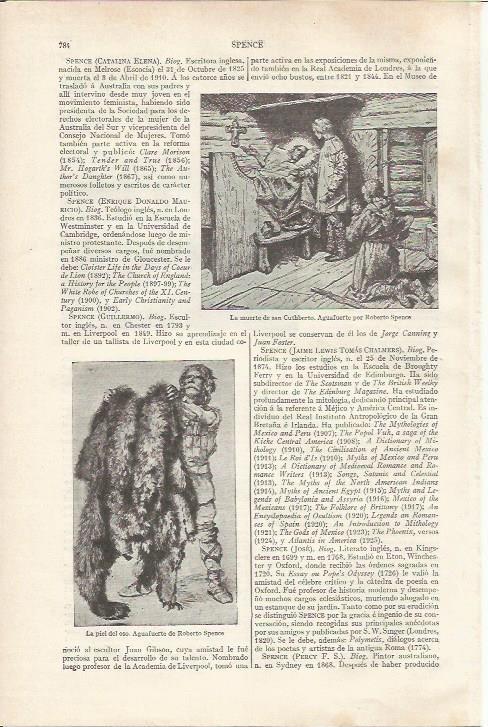 LAMINA ESPASA 34245: La muerte de San Cuthberto, por Spence
