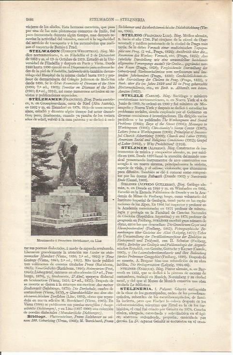 LAMINA ESPASA 34282: Monumento a F. Stelzhamer en Linz