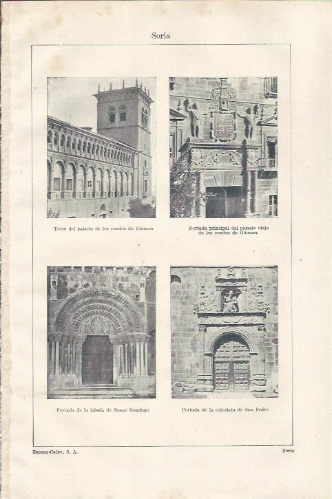 LAMINA ESPASA 34201: Palacio de los Condes de Gomara en Soria