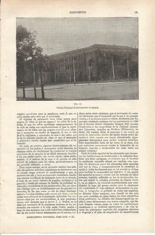LAMINA ESPASA 34188: Colegio Nacional de Sordomudos de Madrid