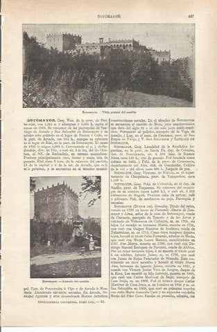 LAMINA ESPASA 34221: Castillo de Sotomayor, Pontevedra