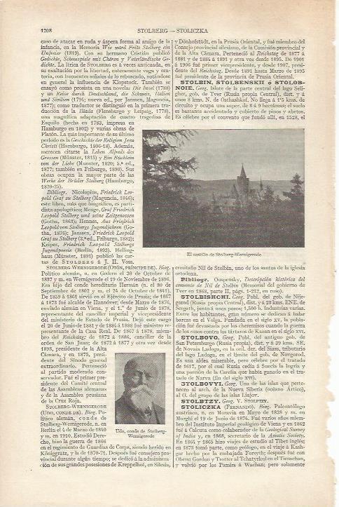 LAMINA ESPASA 34295: Castillo de Stolberg-Wernigerode, Alemania
