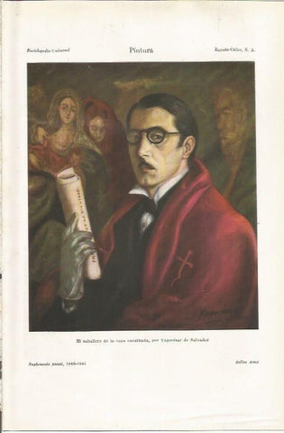 LAMINA ESPASA 34383: El caballero de la capa encarnada, por Yagocesar de Salvador