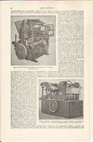 LAMINA ESPASA 34363: Prensa Miehle vertical para artes graficas