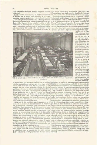 LAMINA ESPASA 34361: Sala de maquinas de la Editorial Prensa Española