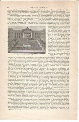 LAMINA ESPASA 34415: Universidad Nacional de La Habana