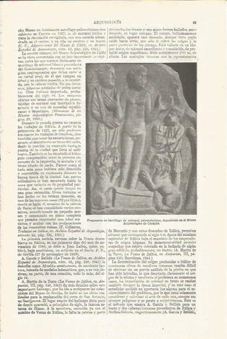 LAMINA ESPASA 34356: Fragmento del sarcofago paleocristiano en el Museu Arqueologico de Cordoba