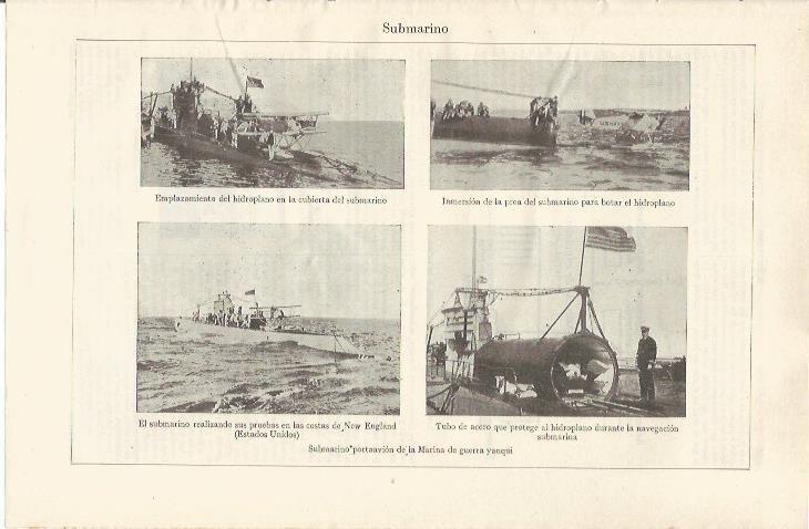 LAMINA ESPASA 34341: Submarino portaavion de la Marina de Estados Unidos