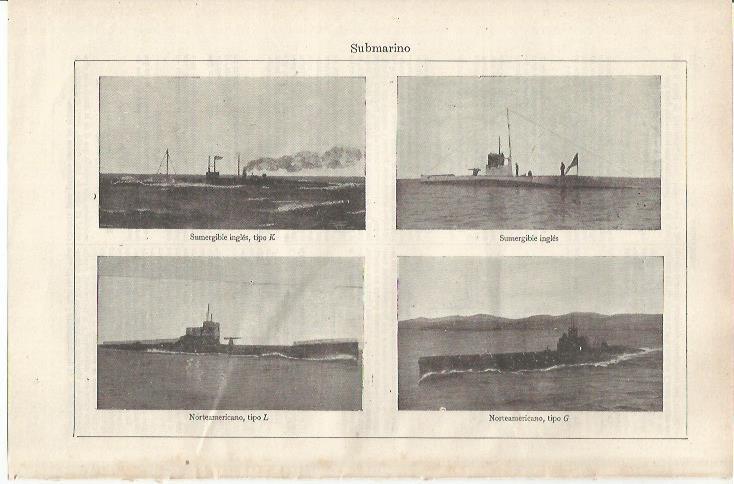 LAMINA ESPASA 34337: Submarinos de Inglaterra y Estados Unidos