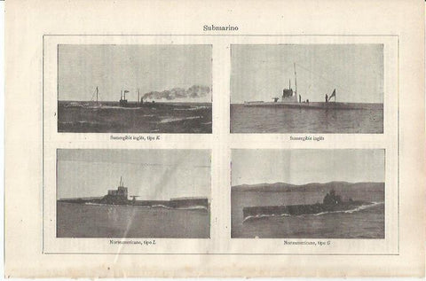 LAMINA ESPASA 34337: Submarinos de Inglaterra y Estados Unidos