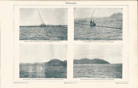 LAMINA ESPASA 34335: Submarinos
