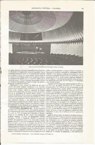 LAMINA ESPASA 34019: Sala de Conciertos de la Biblioteca Luis Angel Arango, en Bogota
