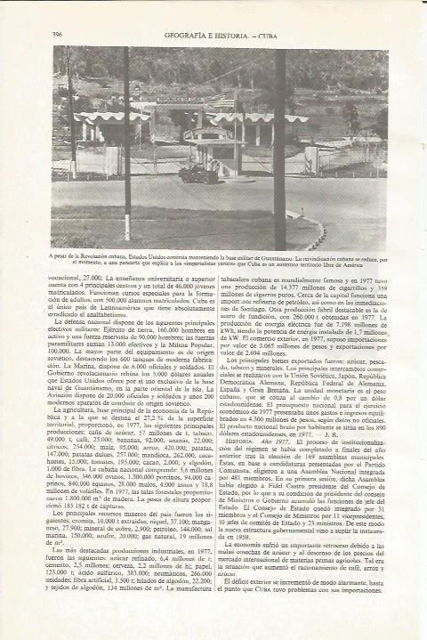 LAMINA ESPASA 34021: Base militar de Guantanamo, Cuba