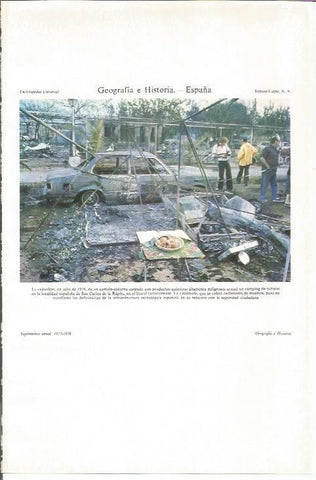 LAMINA ESPASA 34040: Explosiion en julio de 1978 en Sant Carles de la Rapita