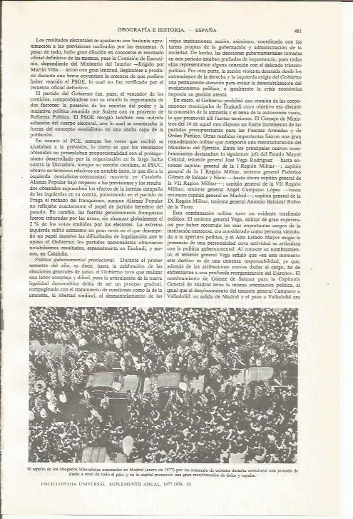 LAMINA ESPASA 34038: Entierro de los abogados asesinados en Madrid en enero de 1977