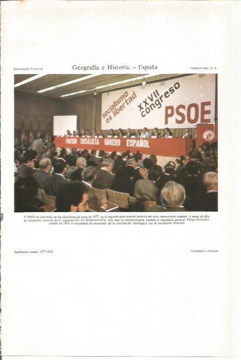 LAMINA ESPASA 34037: XXVII Congreso del PSOE