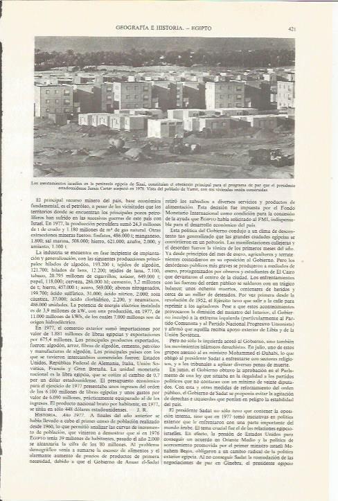 LAMINA ESPASA 34029: Asentamientos de Israel en el Sinai