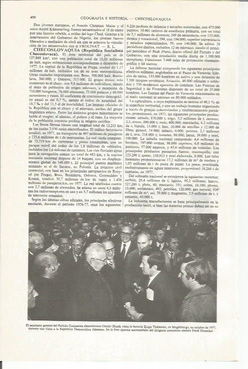 LAMINA ESPASA 34023: Gustav Husak, secretario general del Partido Comunista de Checoslovaquia