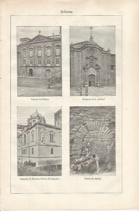 LAMINA ESPASA 34139: Edificios de Solsona