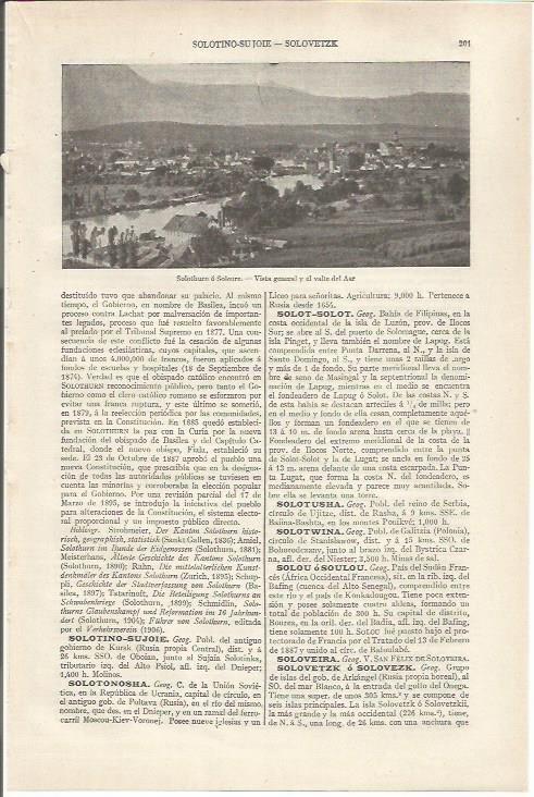LAMINA ESPASA 34135: Vista de Solothurn