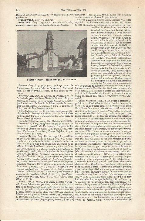 LAMINA ESPASA 34169: Iglesia de Somoza, Coruña