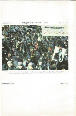 LAMINA ESPASA 34058: Manifestacion en Iran