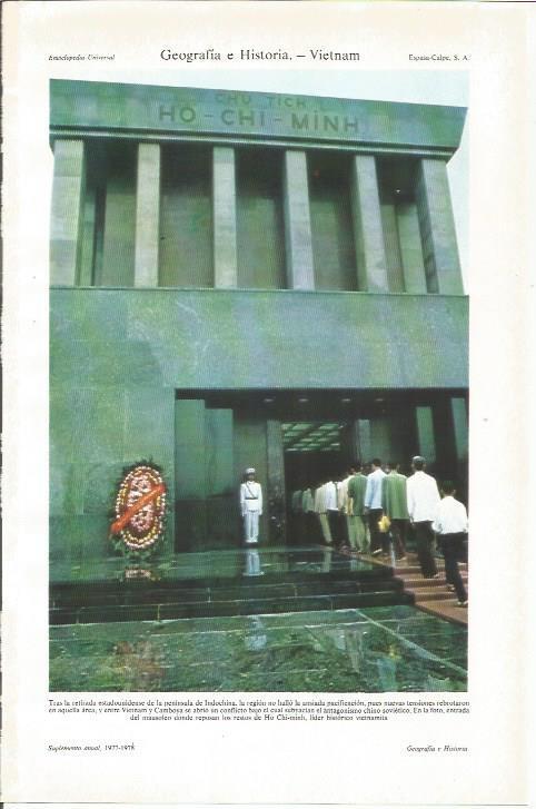 LAMINA ESPASA 34092: Mausoleo de Ho Chi-minh, Vietnam
