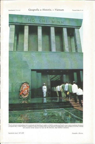 LAMINA ESPASA 34092: Mausoleo de Ho Chi-minh, Vietnam