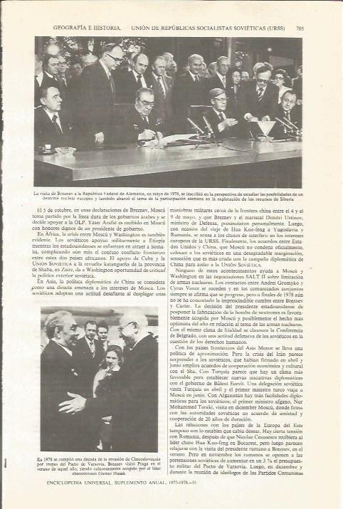LAMINA ESPASA 34089: Breznev en su visita a Alemania en 1978