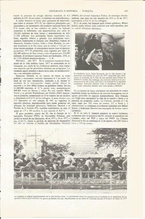 LAMINA ESPASA 34085: Manifestacion en Estambul el 1 de mayo de 1977