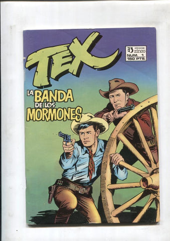 Tex segunda serie numero 1: La banda de los mormones (numerado 1 en interior)