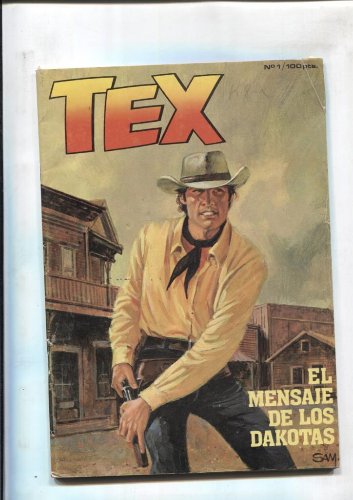 Tex primera serie numero 01: El mensaje de los Dakotas (numerado 2 en interior)