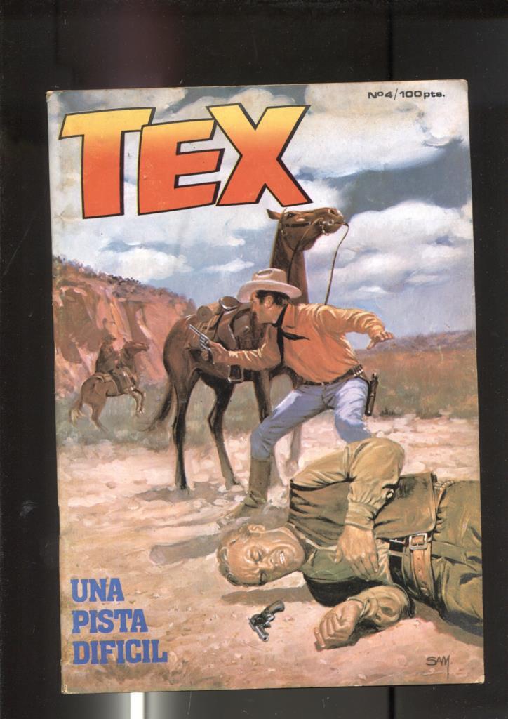 Tex primera serie numero 04: Una pista dificil (numerada 1 en interior)