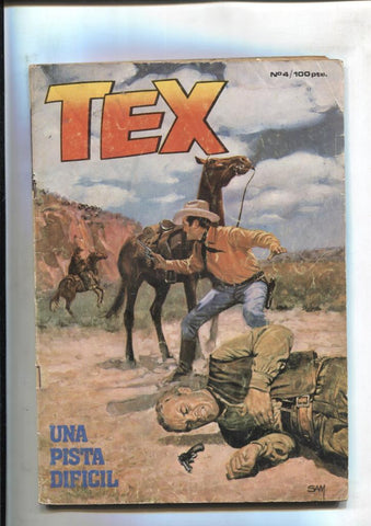 Tex primera serie numero 04: Una pista dificil (numerada 2 en interior)