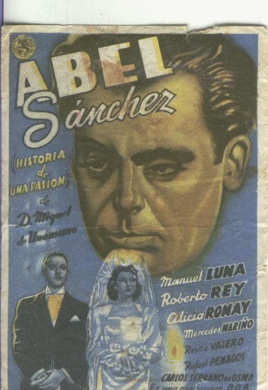 Programas de cine: Abel Sanchez, Historia de una pasion