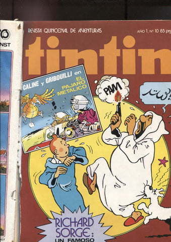 Tintin de Bruguera numero 10: procede de retapado editorial, cubierta suelta