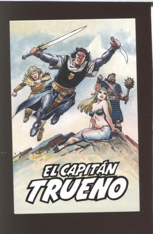 Calendario bolsillo 2018 con dibujo de El Capitan Trueno (modelo 2)