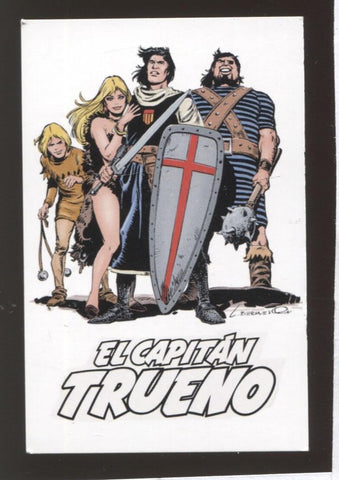 Calendario bolsillo 2018 con dibujo de El Capitan Trueno (modelo 1)