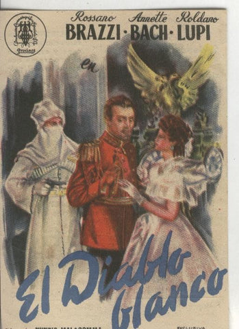 Programas de cine: El diablo blanco