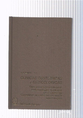 Clinicas obstetricas y ginecologias septiembre 1975 Operaciones ginecologicas