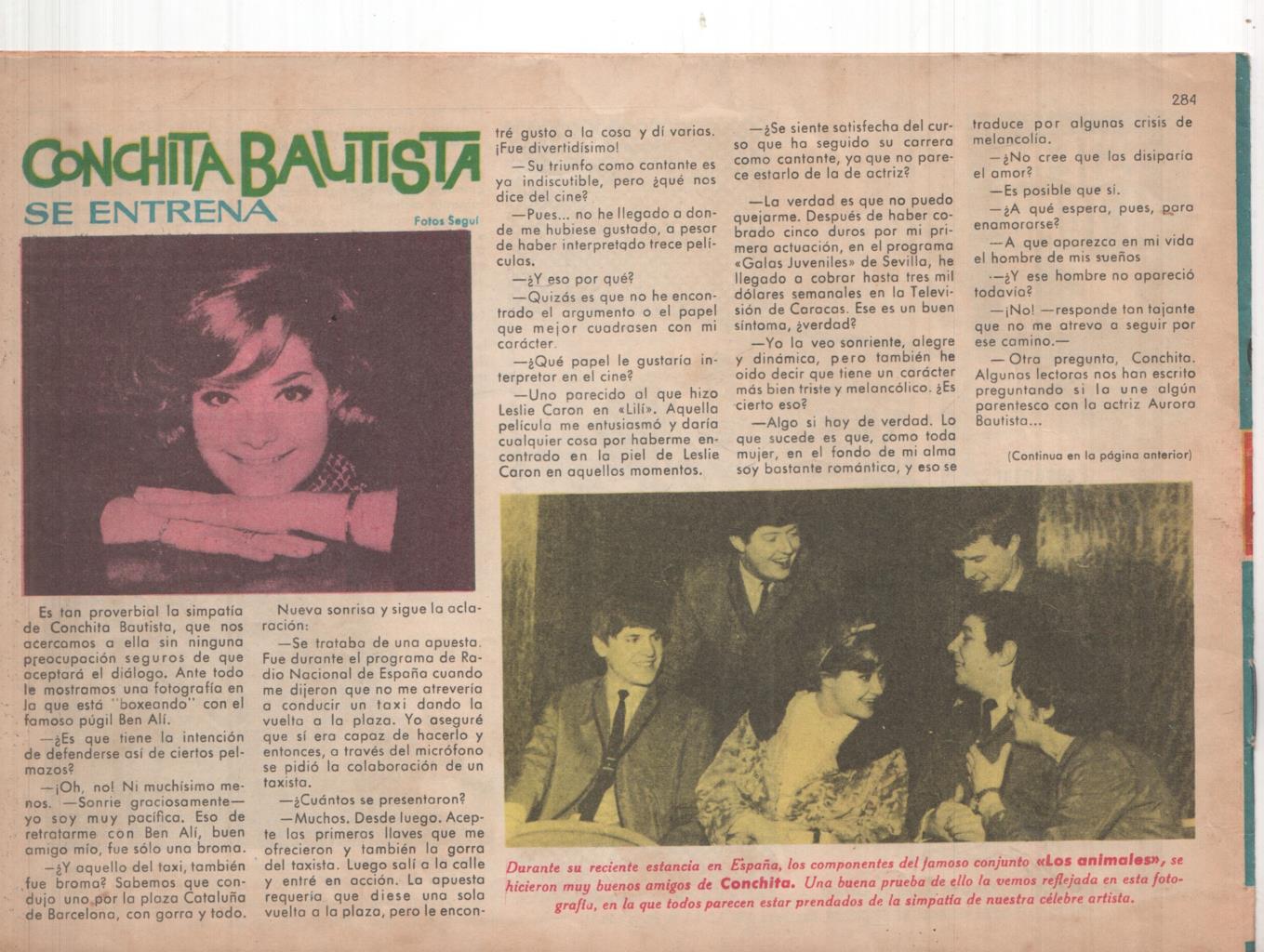 Claro de Luna numero 284: entrevista a Conchita Bautista, numerado 2 en trasera