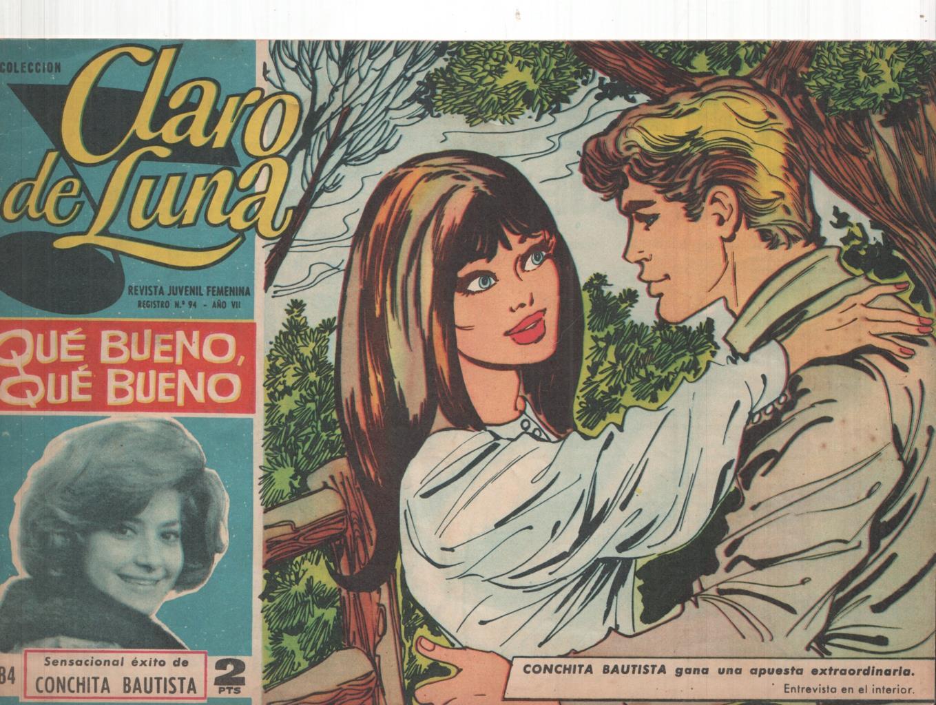 Claro de Luna numero 284: entrevista a Conchita Bautista, numerado 2 en trasera