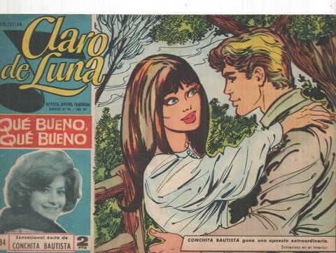 Claro de Luna numero 284: entrevista a Conchita Bautista, numerado 2 en trasera