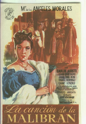 Programas de cine: La cancion de la Malibran