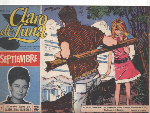Claro de Luna numero 367: reportaje sobre el Duo Dinamico (numerado 2 en trasera)