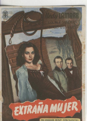 Programas de Cine: Extraña mujer